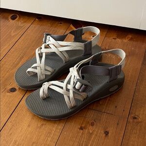 Chaco Women's Sandals in Cream and Grey